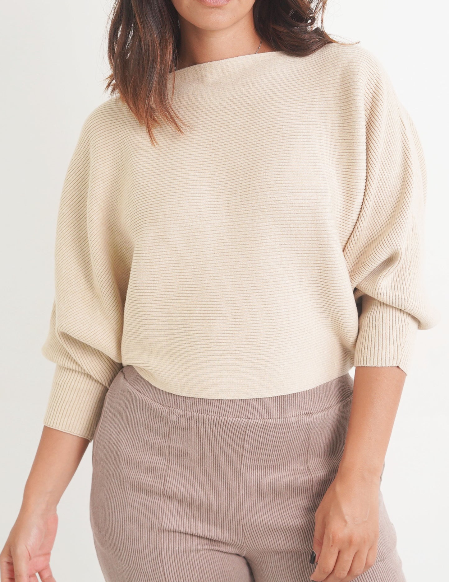 Snugg Drop Shoulder Knit Sweater